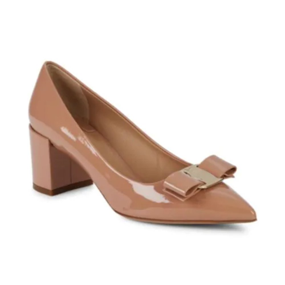Salvatore Ferragamo Alice Patent Leather Pumps